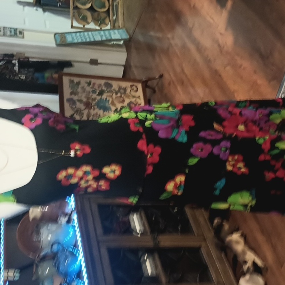 A New Jones Of New York Floral Sleeveless Maxi Dress Size 6 Fully Lined